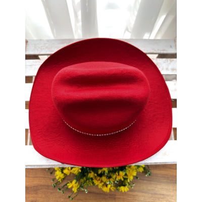 Chapéu Boiadeira Infantil Rosa Pink Vermelho ou Preto Festas