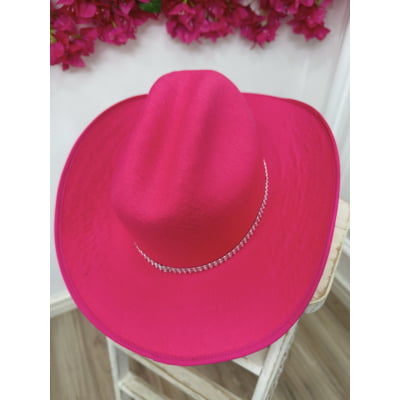 Chapéu Boiadeira Infantil Rosa Pink Vermelho ou Preto Festas