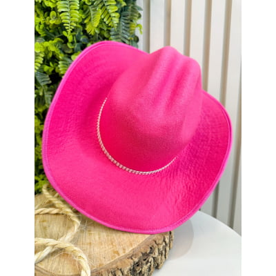 Chapéu Boiadeira Infantil Rosa Pink Vermelho ou Preto Festas