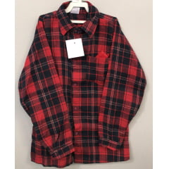 Camisa Xadrez Junino Vermelha e Preta