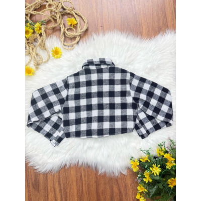 Camisete Infantil de Flanela Xadrez Varias Cores