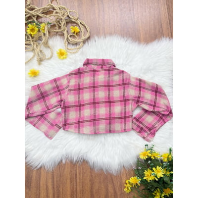 Camisete Infantil de Flanela Xadrez Varias Cores