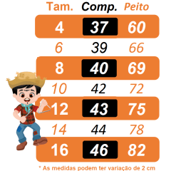 Colete Infantil Junino Lampião Arraiá Festas Colorido