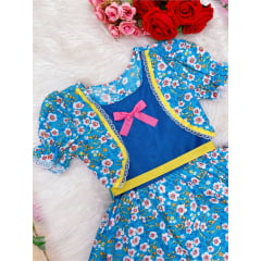 Fantasia Infantil Junino Azul P-M-G - Podem Ter Variação Cor