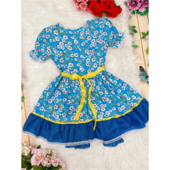 Fantasia Infantil Junino Azul P-M-G - Podem Ter Variação Cor