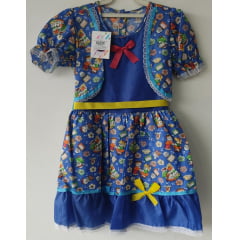 Fantasia Infantil Junino Azul P-M-G - Podem Ter Variação Cor