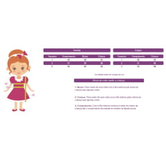 Fantasia Infantil Junino Azul Desenho Flores