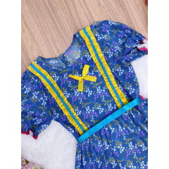 Fantasia Infantil Junino Lilás - 4-6-8-10-12-14-16 - Podem Ter Variação Cor