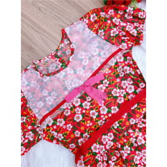 Fantasia Infantil Junino Vermelho - P-M-G GG - Podem Ter Variação Cor