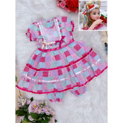 Fantasia Infantil Bebê Rosa P-M-G - Podem Ter Variação Cor
