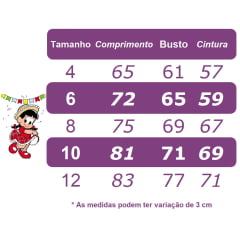 Fantasia Infantil Junino Arraiá Azul Desenho de  Flores Luxo