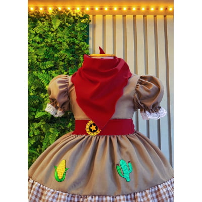 Fantasia Infantil Junino Arraiá Festas da Maria Bonita