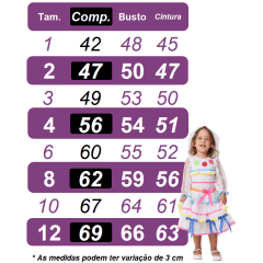 Vestido Infantil Junino Festas Vermelho Florzinhas Coloridas