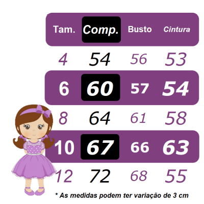 Vestido Infantil Junino Lilás Com Estampa Florzinhas Festas