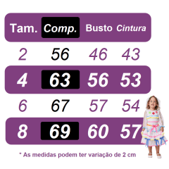 Fantasia Infantil Luxo Junino Arraiá Noiva