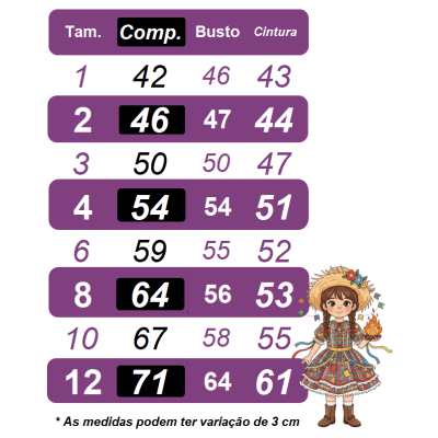 Vestido Infantil Junino Arraiá Festas Rosa Colorido Florzinhas