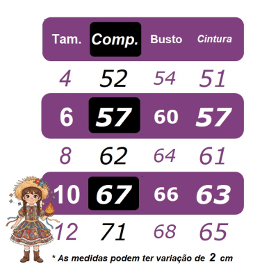 Vestido Infantil Junino Arraiá Preto Xadrez Girassol Babados