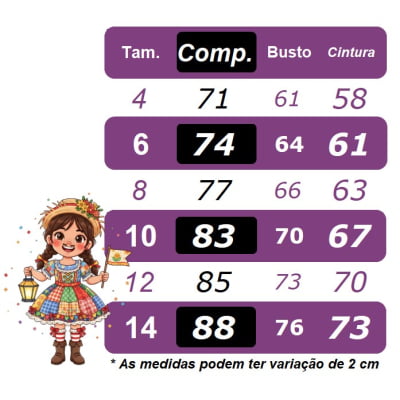 Vestido Infantil Junino Arraiá Rosa Chiclete Festa São João