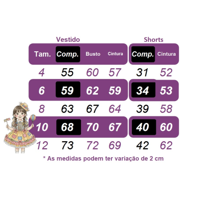 Vestido Infantil Junino Arraiá Rosa Com Florzinhas Colorida