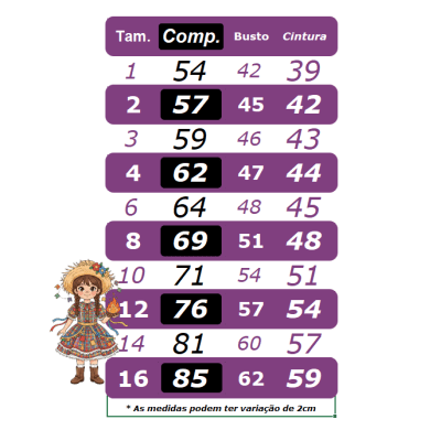 Vestido Infantil Junino Caipira Arraiá Rosa Colorido