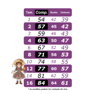 Vestido Infantil Junino Caipira Arraiá Rosa Xadrez Colorido