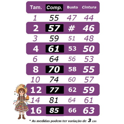 Vestido Infantil Junino Caipira Arraiá São João Xadrez Vermelho