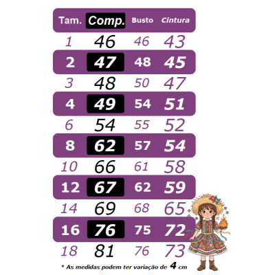 Vestido Infantil Junino Caipira Festas Xadrez Azul Colorido