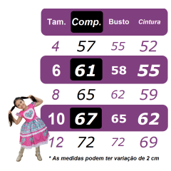Vestido Infantil Junino Caipira Folia Girassol Xadrez Rosa
