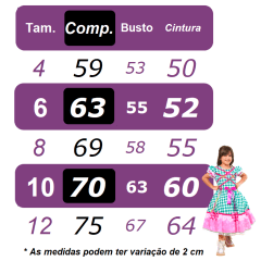 Vestido Infantil Junino Festa Lilo Stitch e Angel Rosa
