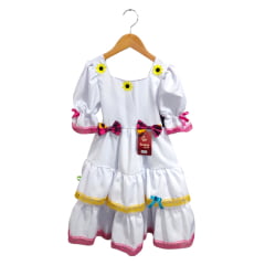 Vestido Infantil Luxo Junino Arraiá Caipira Noiva