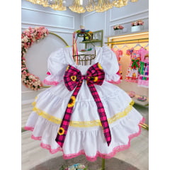 Vestido Infantil Luxo Junino Arraiá Caipira Noiva