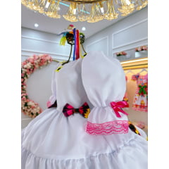 Vestido Infantil Luxo Junino Arraiá Caipira Noiva