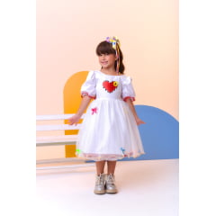 Vestido Infantil Luxo Junino Arraiá Noiva