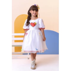 Vestido Infantil Luxo Junino Arraiá Noiva