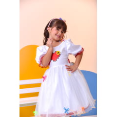 Vestido Infantil Luxo Junino Arraiá Noiva