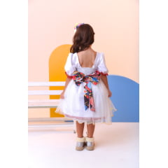 Vestido Infantil Luxo Junino Arraiá Noiva