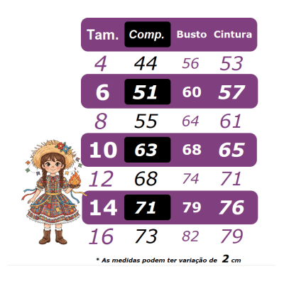 Vestido Infantill Junino Preto Xadrez Arraiá Laço Amarelo