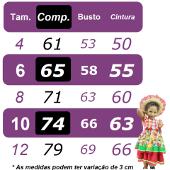 Vestido Junino Arraiá Pink Colorido Saia C/ Babados Luxo