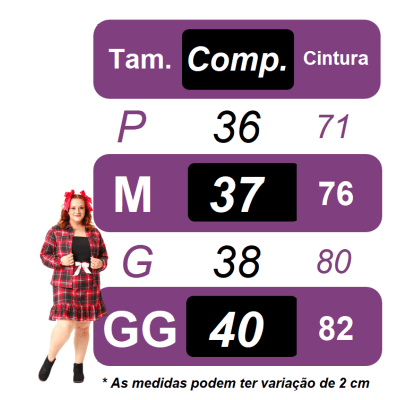 Saia Adulto Junino Arraiá Festas Caipira Xadrez Rosa