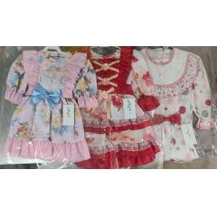 Kit 3 Peças Fantasia Infantil Junino  - 2-6-14 - Variação Cor