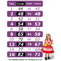 Vestido Infantil Junino Arraiá Vermelho Xadrez C/ Babados