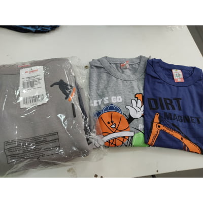 Kit Infantil Inverno Masculino Conjunto Jaqueta e Calça Jogger + 2 Camisetas Tamanho 8
