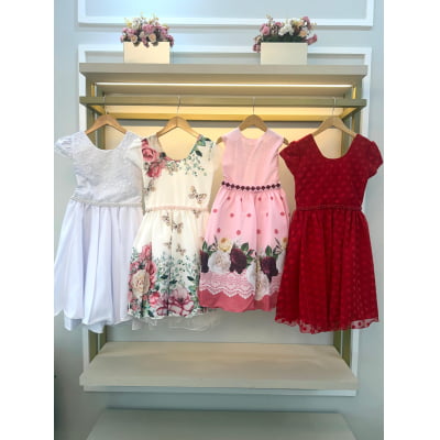 Kit 4 Peças Vestidos Luxo Daminhas Festas Temáticos TAMANHO 14 Kit 4 Peças Vestidos Luxo Daminhas Festas Temáticos TAMANHO 14