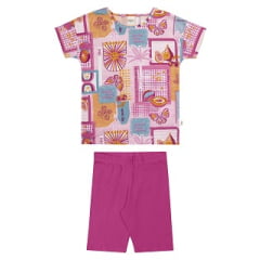 Kit Conjunto Elian Meninas Infantil 6 Peças Tamanho 4