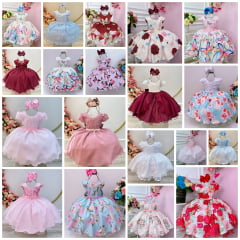 Kit de 4 Peças de Vestidos Luxo Daminhas Festas 1