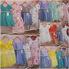 Kit de 4 Peças de Vestidos Luxo Daminhas Festas 1