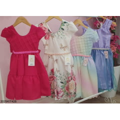 Kit de 4 Peças de Vestidos Luxo Daminhas Festas 2