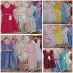 Kit de 4 Peças de Vestidos Luxo Daminhas Festas 2