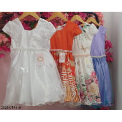 Kit de 4 Peças de Vestidos Luxo Daminhas Festas 4