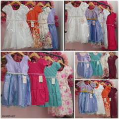 Kit de 4 Peças de Vestidos Luxo Daminhas Festas 4
